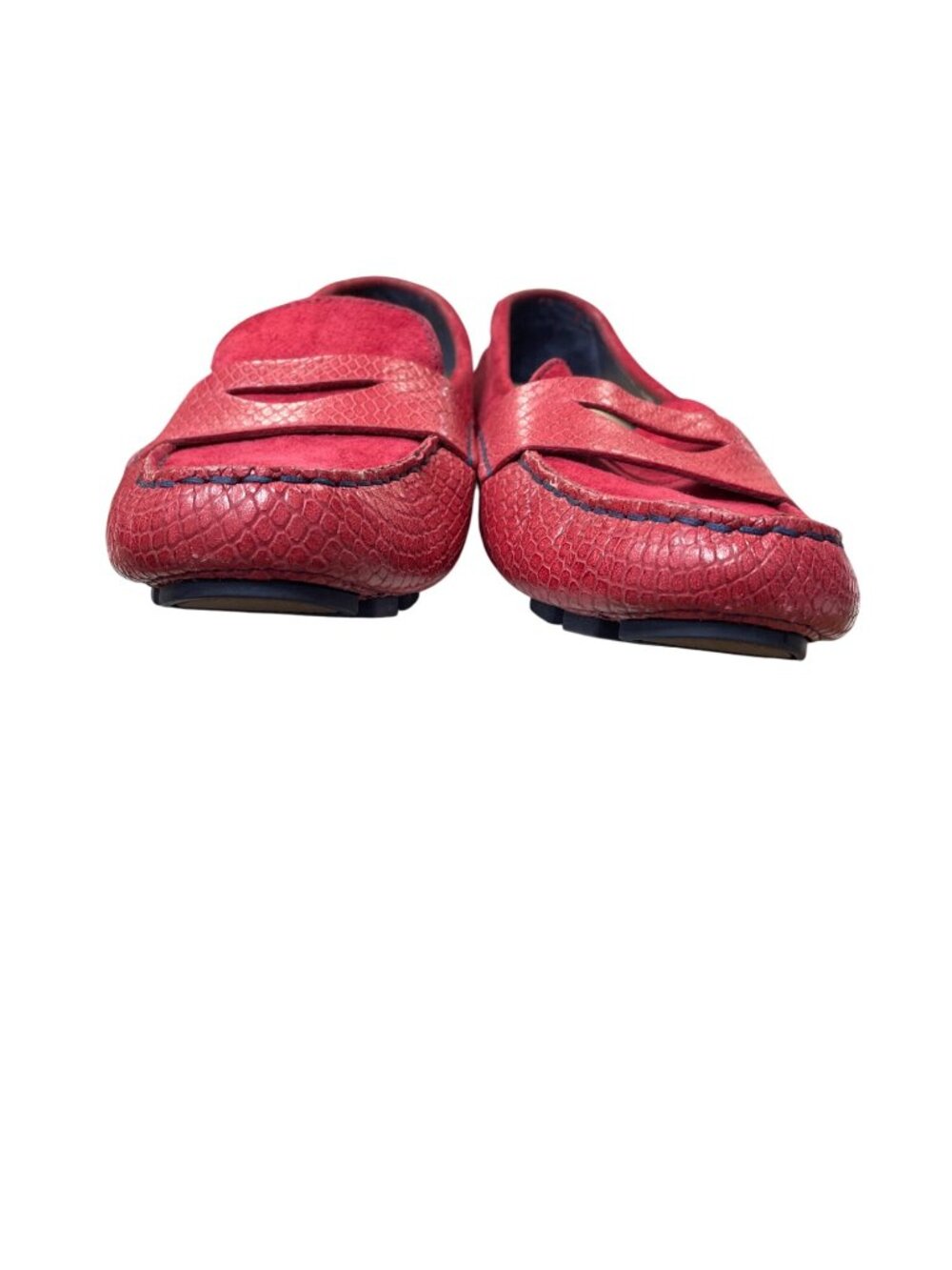 Cole Haan womens red suede leather slip preppy dress loafers sz 8.5B SKU 10-908 - Picture 16 of 16